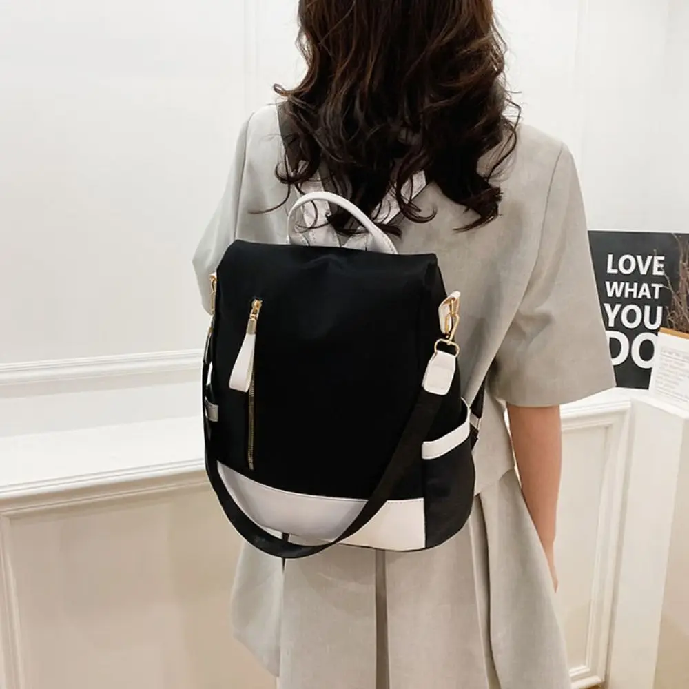 Große Kapazität Mode Frauen Rucksack Nylon Stoff Anti Diebstahl Casual Schulter Tasche Elegante Wasserdichte Weibliche Daypack Reise