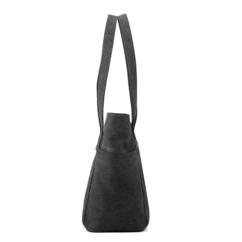 KVKY bolso de mano para mujer, bolsa de lona con hilo de coser de gran capacidad, bolso de sentido avanzado, práctico y conveniente, bolso de viaje para mujer