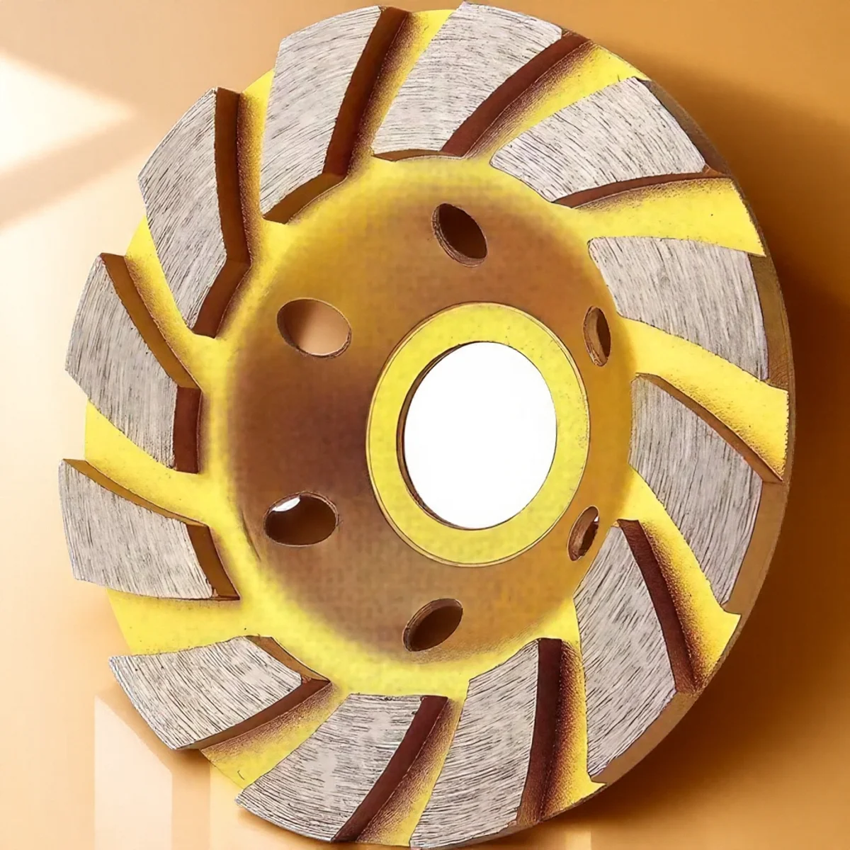 

4-дюймовый алмазный шлифовальный стакан для бетона, сверхмощные 12-сегментные угловые шлифовальные круги для керамической резки камня, турборезка