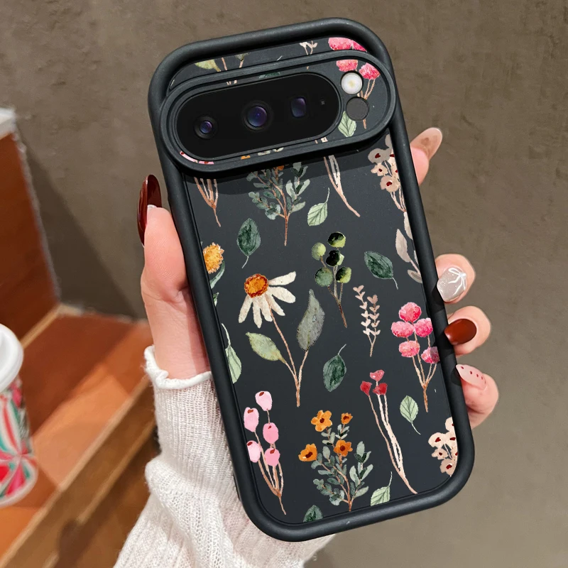 Blumen-Druck-Hülle für Google Pixel 10, 8, 7 Pro 10, 9 Pro XL 9A, 8A, 7A, stoßfeste, weiche TPU-Silikon-Telefonabdeckung für Pixel 8 Pro – Detail 13