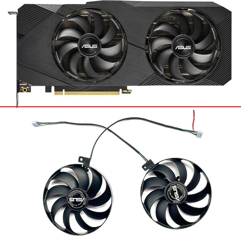 冷却ファン Asus RTX 2060 2070 2080 スーパー RTX 2070 2080 デュアル