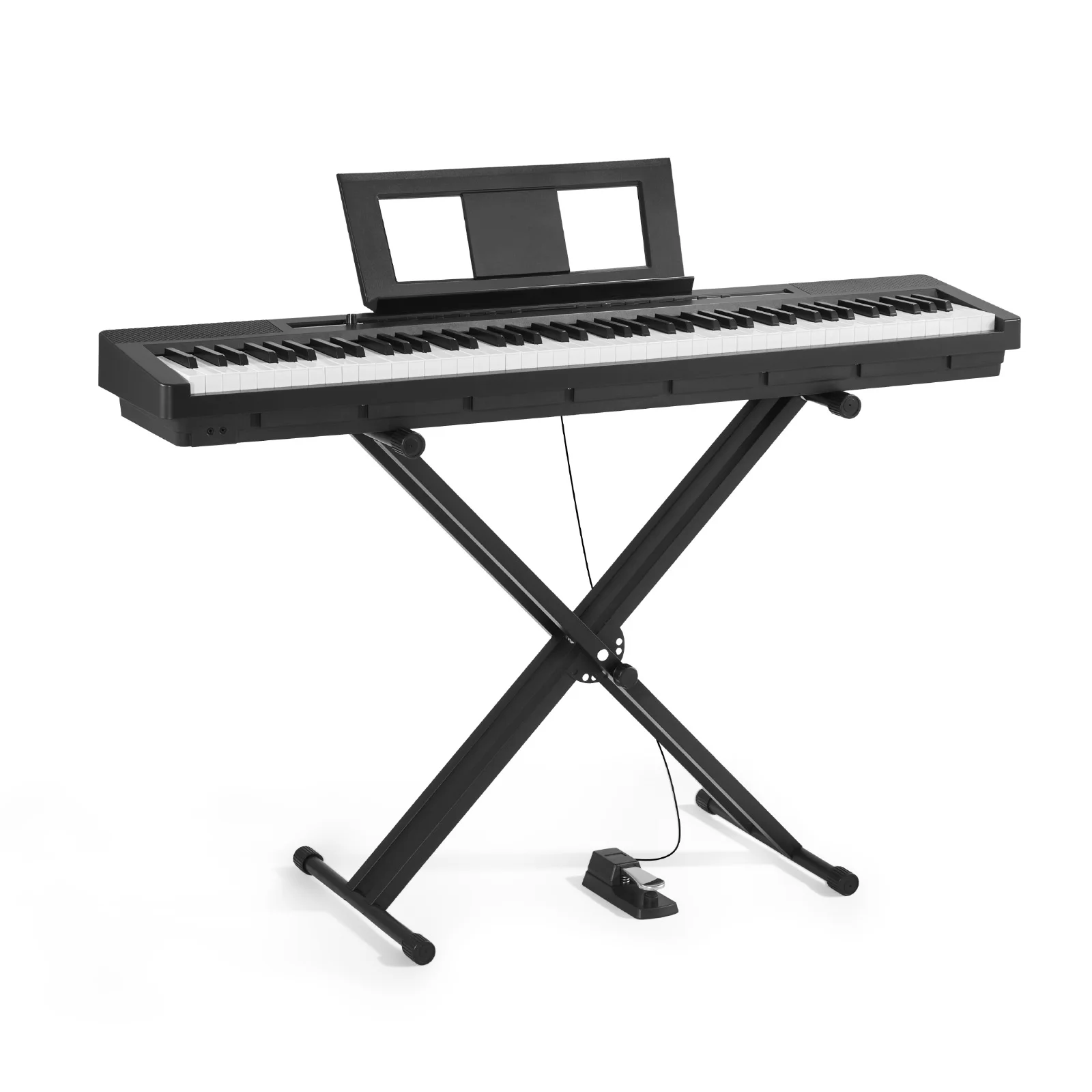 Piano numérique lesté SucceBuy, 88 touches lestées, clavier de piano électrique, 238/280 tons, connexion sans fil pour débutants
