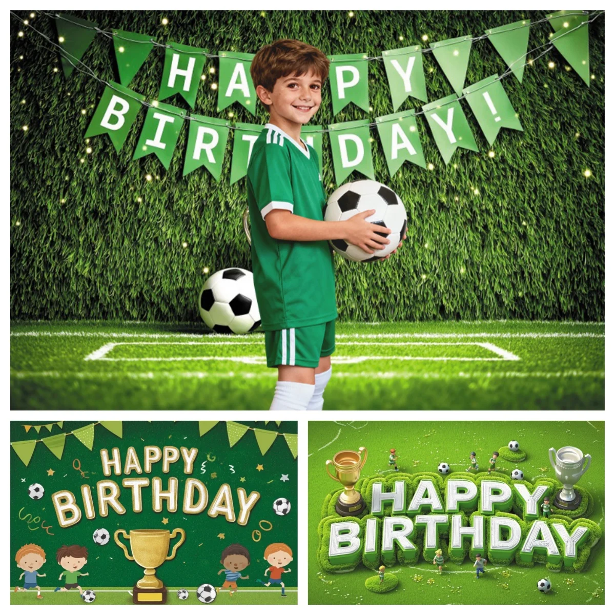 Yeele-Fondo de fotografía deportiva de fútbol, Super Bowl, estadio Real de Madrid, copa de campeón, decoración de fiesta de cumpleaños para niño, fondo fotográfico