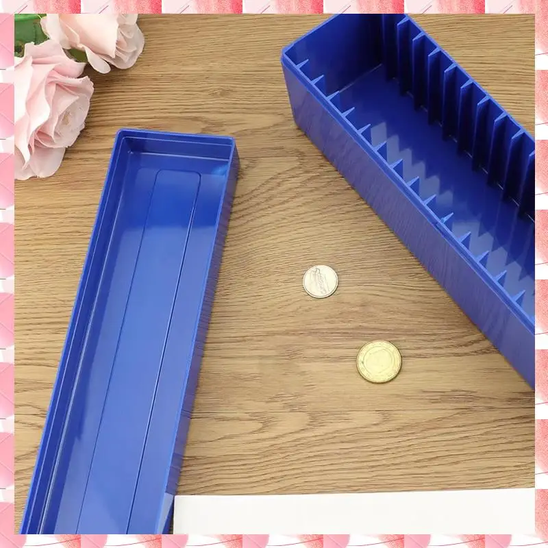 JAJA 2Pcs Identification Box Storage Box Compatible With 20 Slab Coin Holders, For Collectors Coin Storage Blue