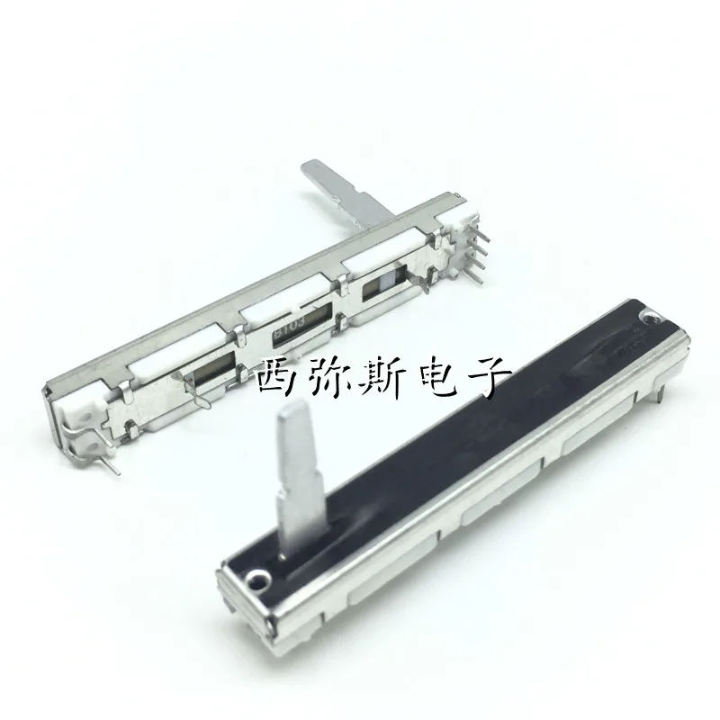 1 قطعة ، مقياس الجهد الانزلاق المستقيم ، B103 10K ، الطول الإجمالي 60 مللي متر ، السفر 45 مللي متر ، DJM300 400 500 600 800 1000