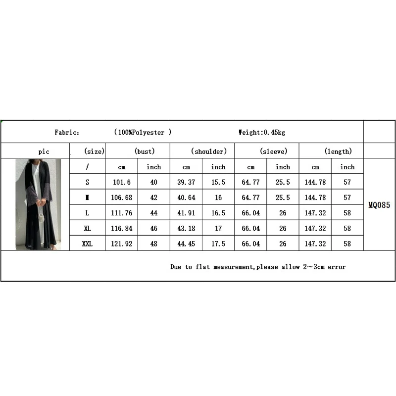 Open Black Diamond Abaya Dubai Luxury Large Size African Women Dresses Kebaya Kaftan Turkey Islamic Fashion Modest Robe Clothing