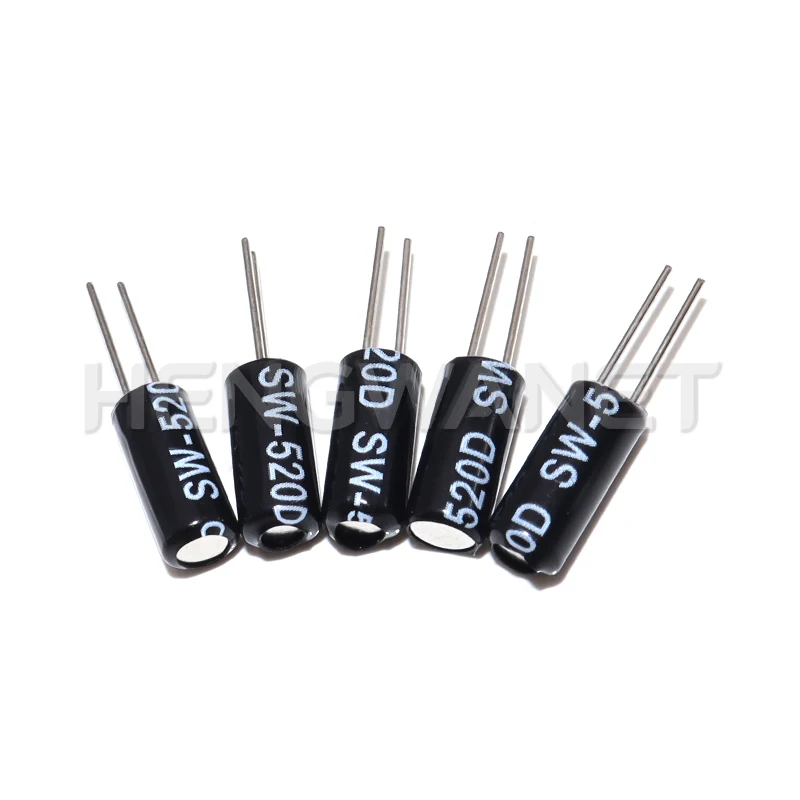 10PCS SW-520D SW520D Vibration Switch Ball Switch 5.2 * 11.5 Angle Switch Tilt Switch