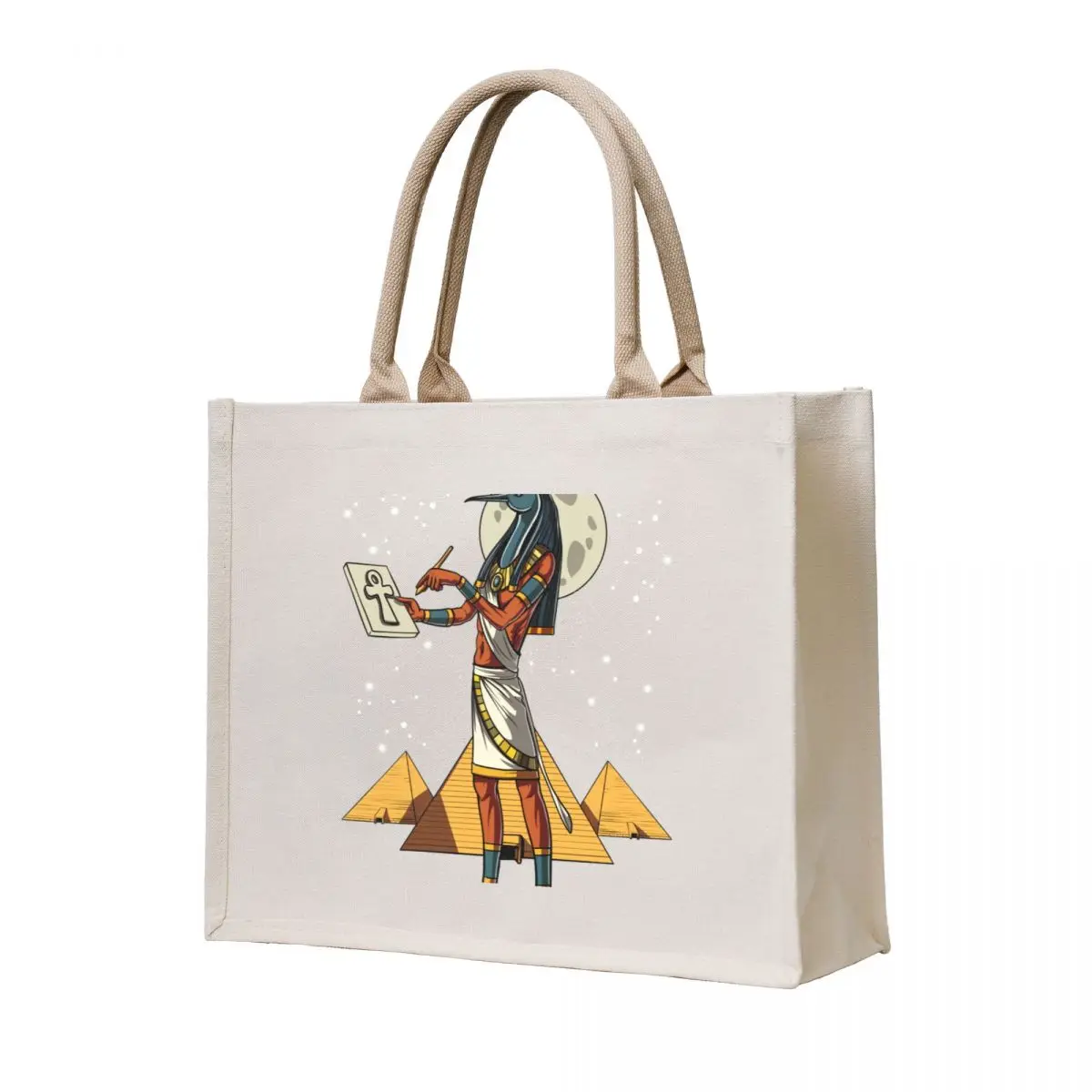 

Egyptian God Thoth Tote Bag canvas tote bags tote bag men's Canvas shoulder bag