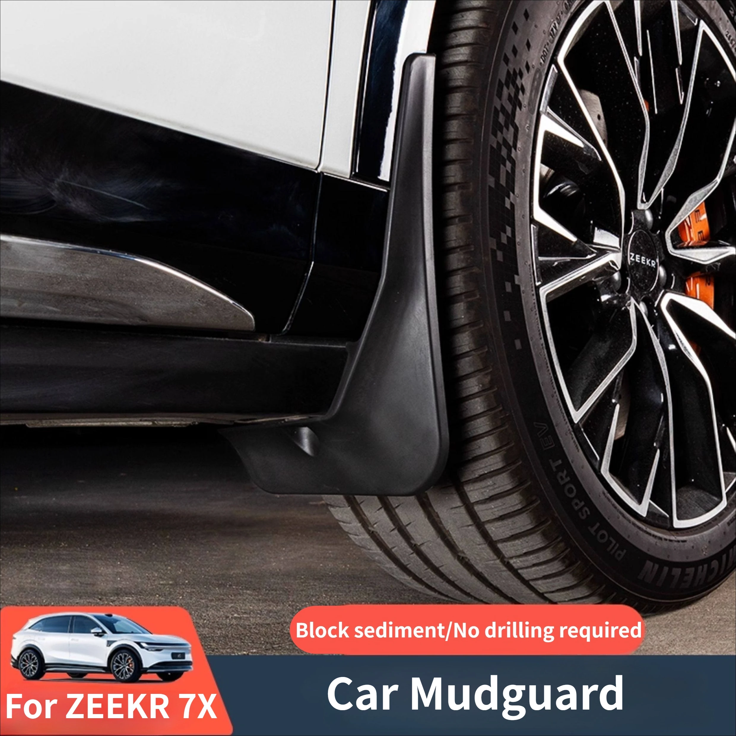

For Zeekr 7X 2025 Car Mudguards Front Rear Wheel Lining Mudguard Tire Fenders Mud Flaps Protection Garnish Accessories Styling
