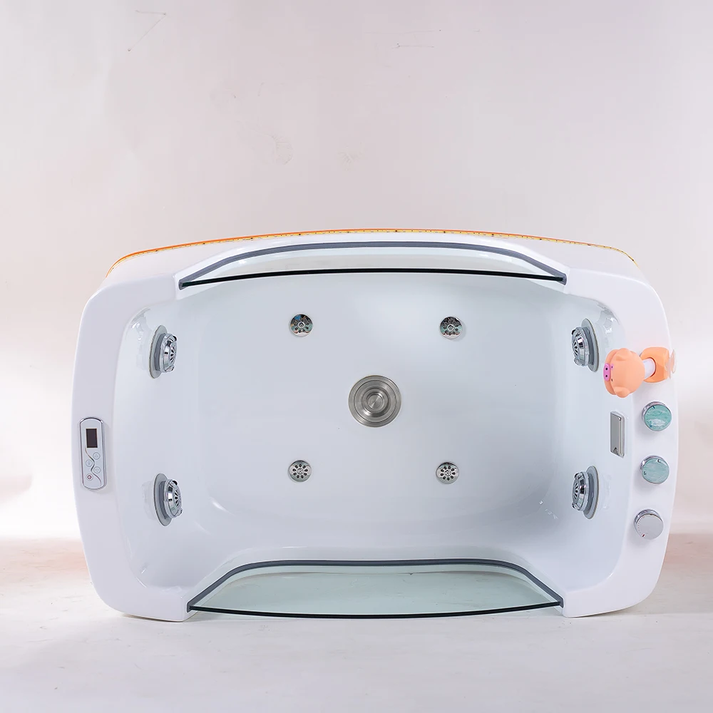 

&c Factory Supply Accepted High Quality Acrylic Freestanding Pet Bathtubs with Air Massage for Dogs Cats Modern Design