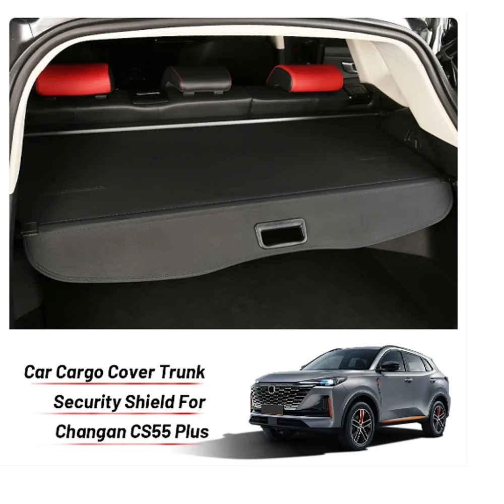 

Car Trunk Curtain for Changan CS55 Plus II 2021 2022 2023 2024 Cargo Cover Luggage Rear Boot Tray Security Dedicated Accessories