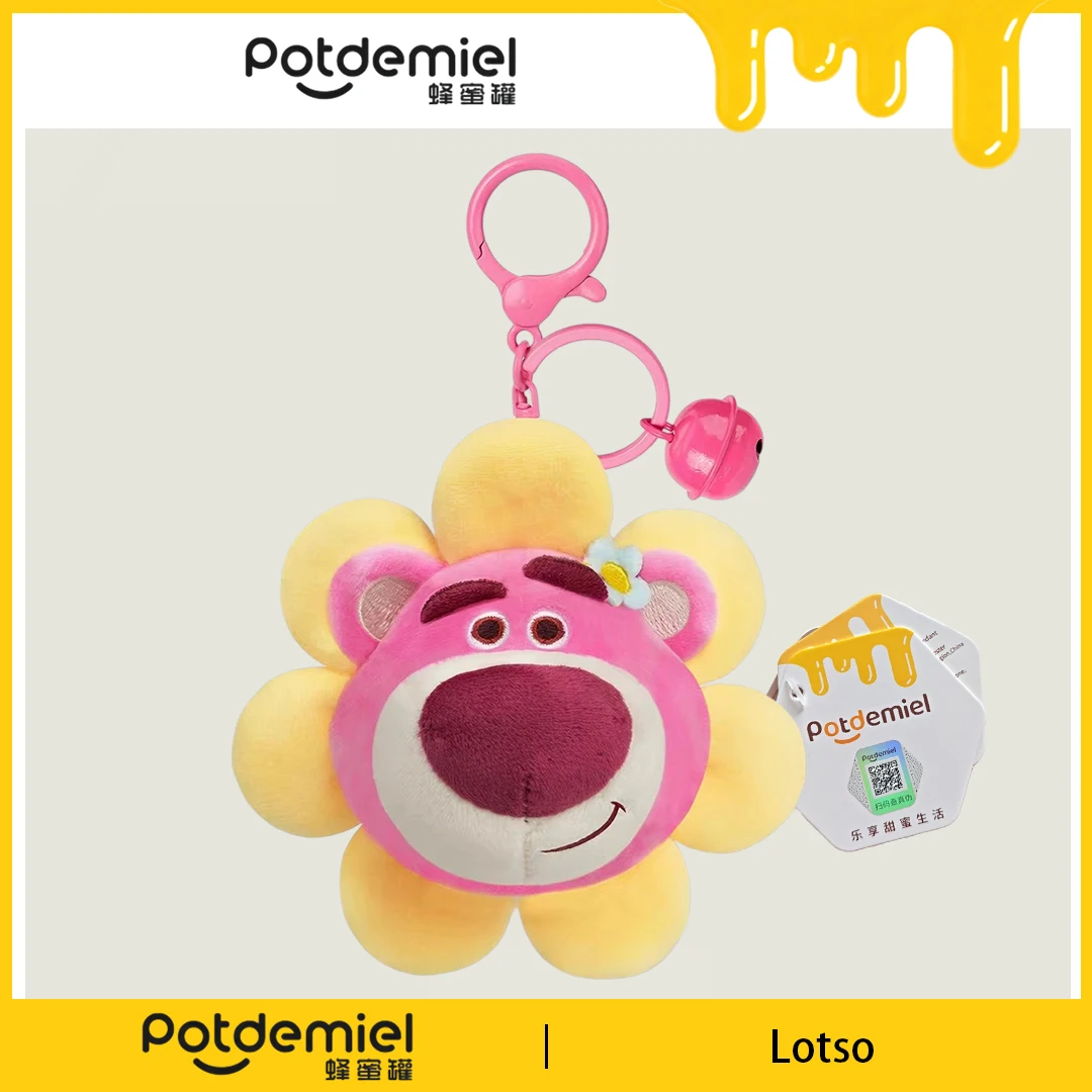 Potdemiel Disney Toy Story Lotso Llavero de Peluche, Muñeco de Peluche, Colgante para Bolso, Adorno para Mochila, Regalo para Fans, Niños y Adultos