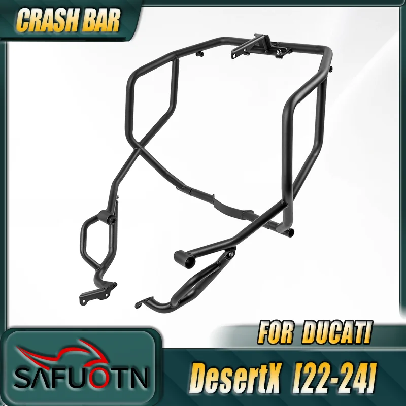 Engine Guard Highway Crash Bar Bars for Ducati Desert X 2022 2023 2024 Motorcycle Frame Protection Bumper Accessories