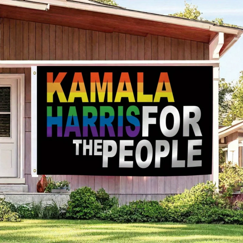 Kamala Harris 2024 Presidential Flag - Vibrant 3x5ft Outdoor/Indoor Banner with Brass Grommets, Durable Polyester