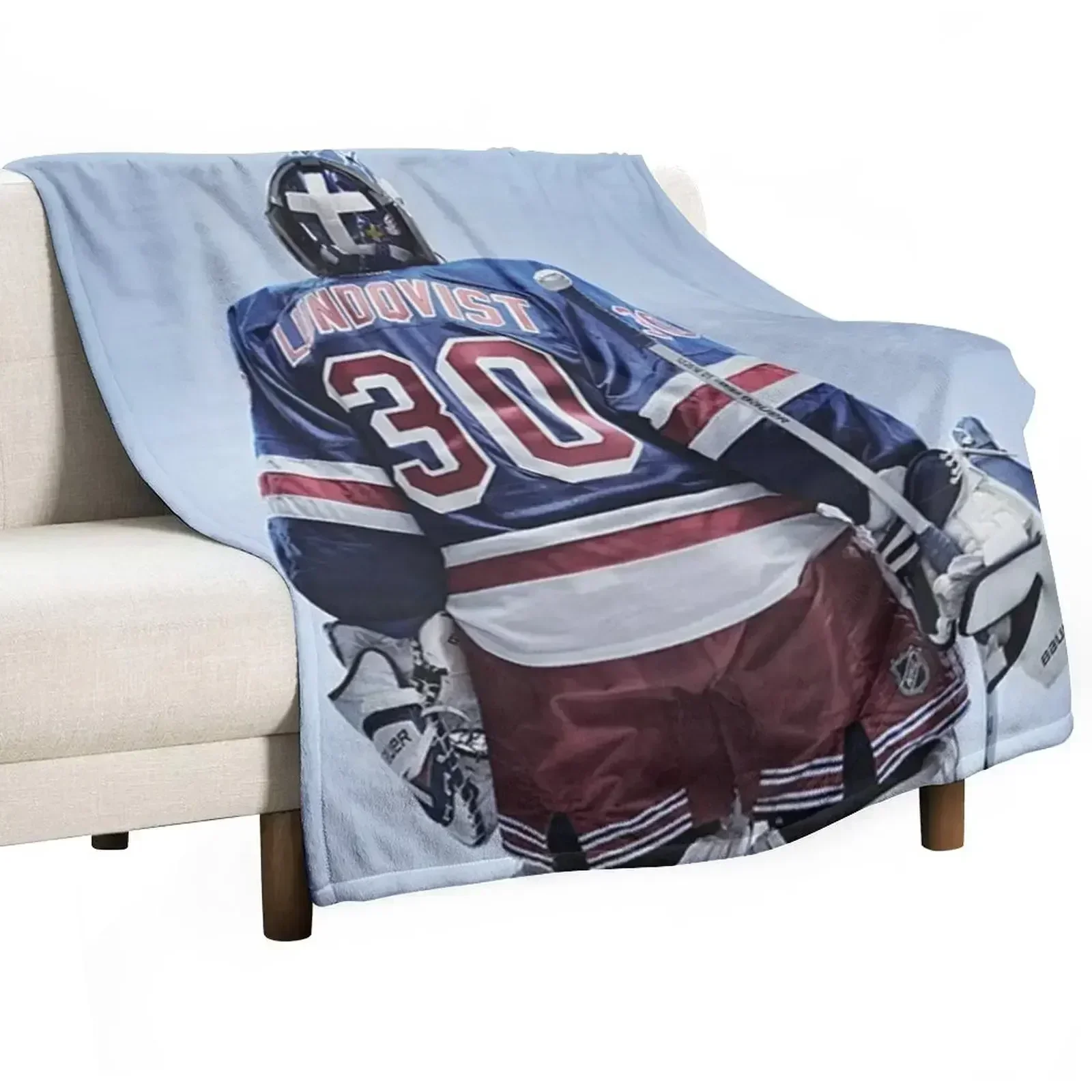 

New Henrik Lundqvist Throw Blanket Flannel Fabric Nap Blankets