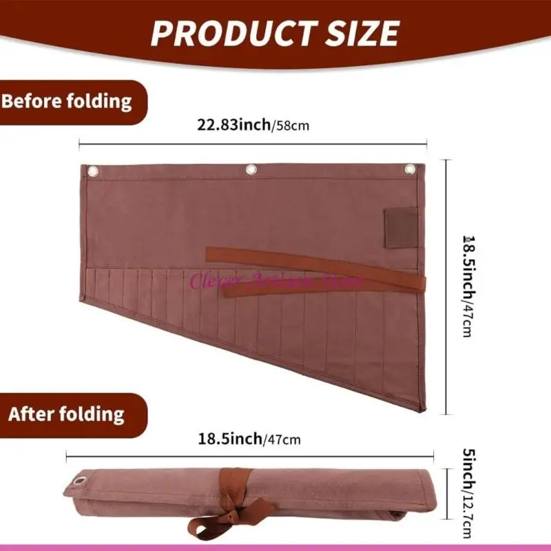 E06B 16 جيبًا لمفتاح الربط عالي التحمل لحقيبة تخزين الأدوات المترية SAE