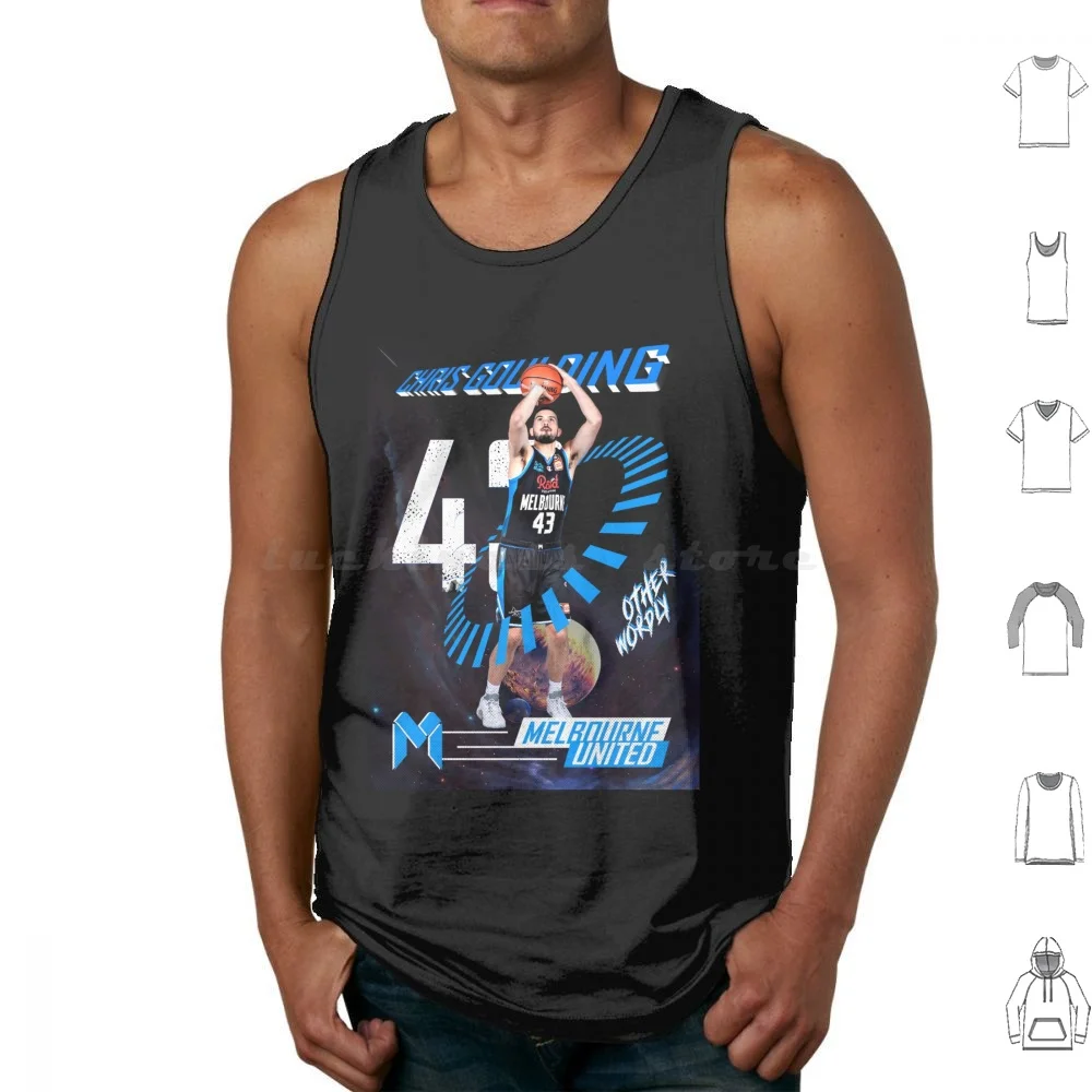 

Gg43 Other Wordly Tank Tops Vest Sleeveless Chris Goulding Cg43 Melbourne United Melbourne Nbl Nbl Basketball Basketball