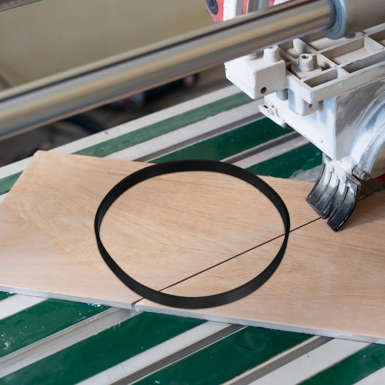 

2pcs Woodworking Belt High Efficiency Precision Cutting Reduced Noise Slip Resistance Band Saw Rubber Tire Rubber Band Saw Wheel