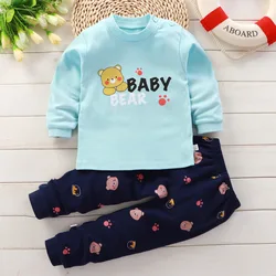 Autumn Sleepwear Pajamas For Girls Boys Long Sleeve Tops+Pants Suits Fashion Home Clothing Baby Kid Sleep Costume