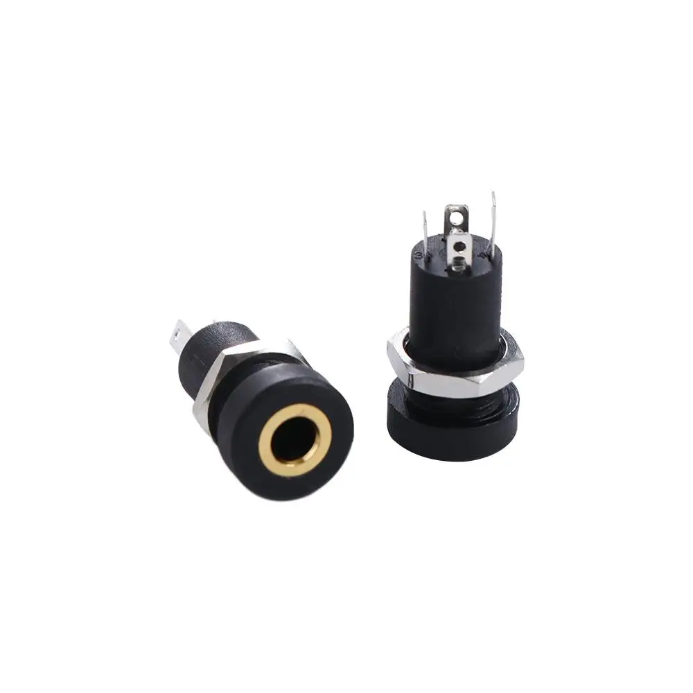 

Audio Connector Equipped With Nuts 3 Pole Solder Panel Mount Headphone Jack PJ392A Socket 3.5MM Audio Jack Earphone Socket