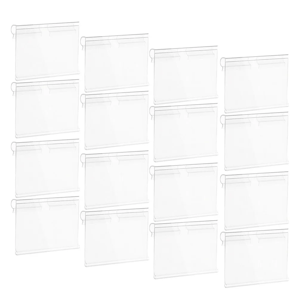Display Holder Card Office Halloween Christmas Clip On Price Tag Holders Pvc Label Holder Price Sign Holder Price Label Holders