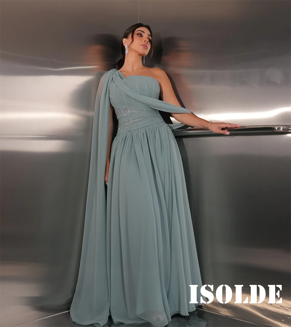 Customized Classic Chiffon Evening Dress Exquisite One Shoulder Sleeveless Homecoming Dresses Formal Special Occasion Gowns