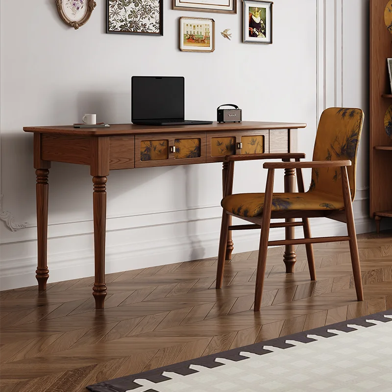 ชุดโต๊ะทำงานที่บ้าน สไตล์วินเท - Office Furniture Set บทวิจารณ์และราคา