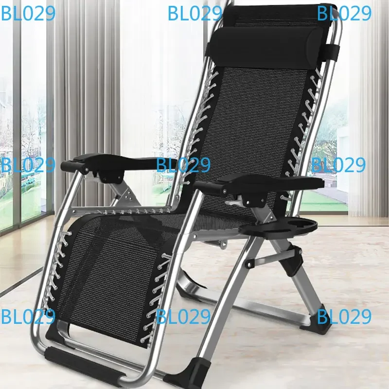 Folding Bed Portable Chair Nap Bed Office Outdoor Camping Beach Chair Leisure Household Chairs Outdoor Furniture