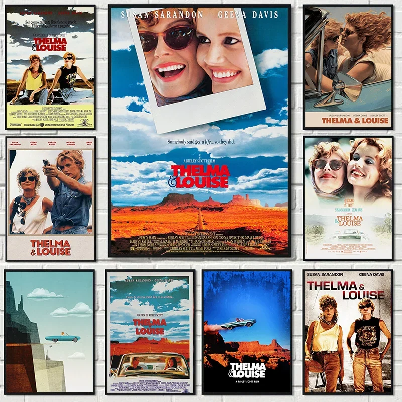 Винтажный классический феминистский постер фильма Thelma Louise 1991, холст, современный стиль