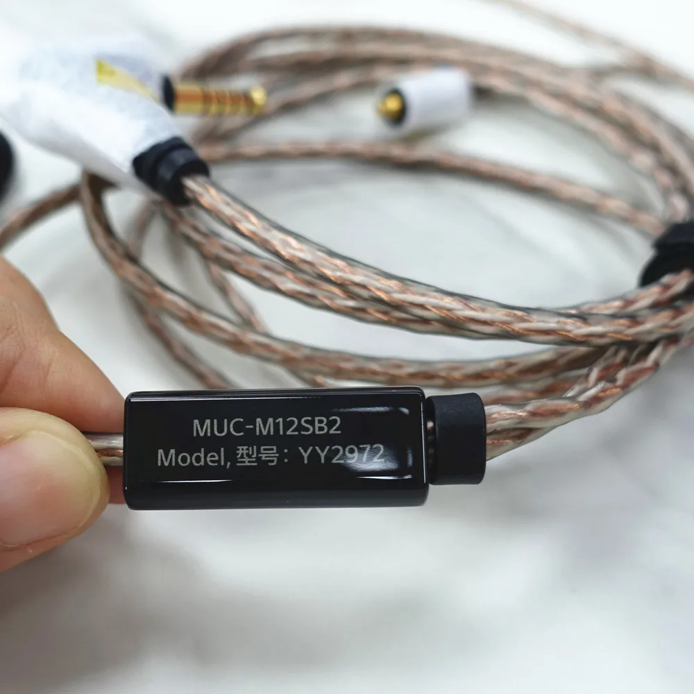 Original MUC-M12SB2 IEM Earphone Cables MMCX 4.4 Mm Balanced Plug 8 Core Audio Headphones Cable For Atlas SE846 XBA Series