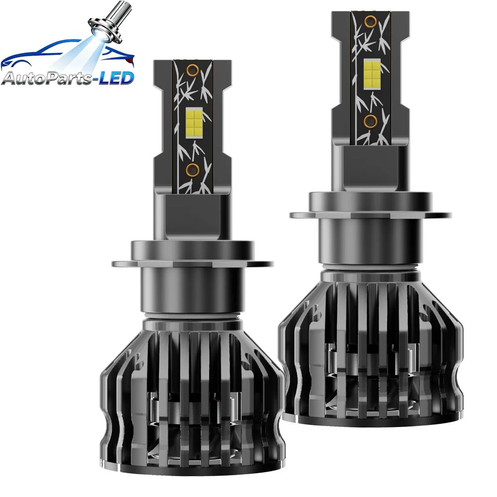 

2pcs H7 H4 Car Led Lamp Headlight Bulb H1 H11 H8 H9 HB4 HB3 9005 9006 Auto Fog Light Motorcycle LED Lamp 20000LM 12V 6000K White
