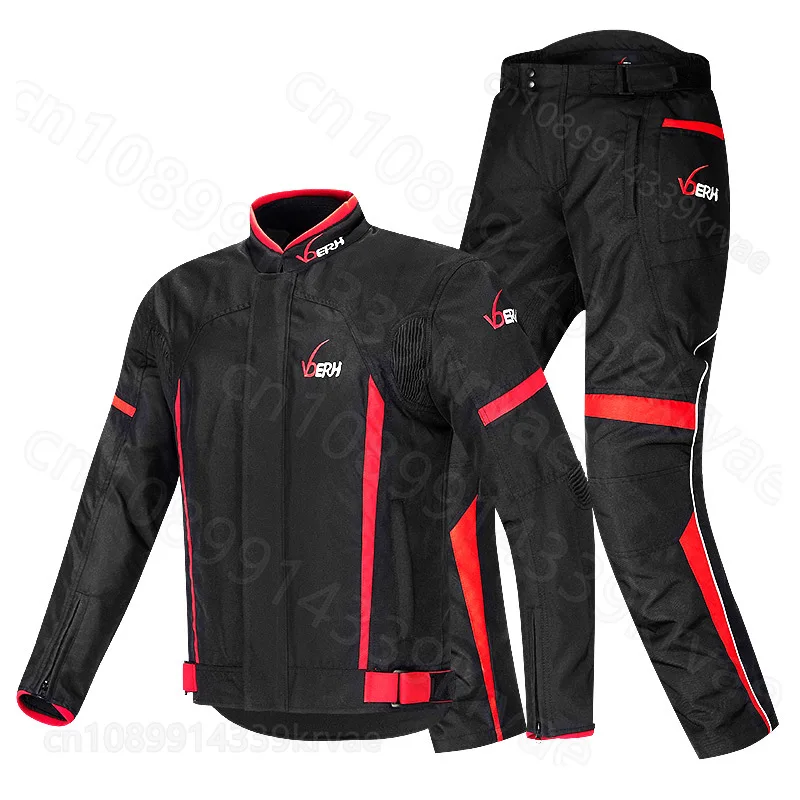 

Voerh Winter Motorcycle Riding Suit Men's and Women's Rally Suit Impact Mitigation Locomotive jacket Racing Suit Four Seasons