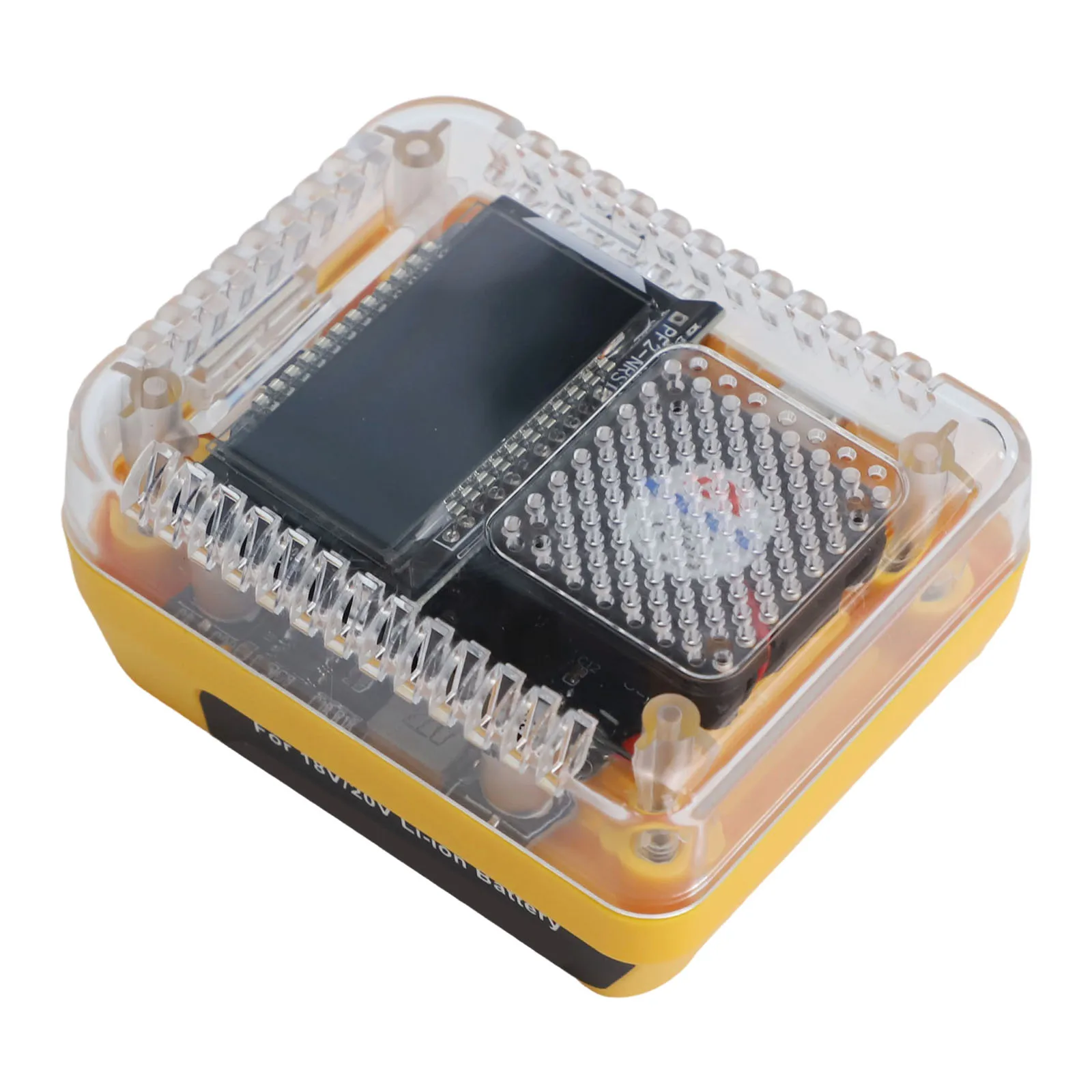 

Efficient Cooling System Adapter Charger Multi-Device Charger Yellow Digital Display Charger Overvoltage Protection USB Charging