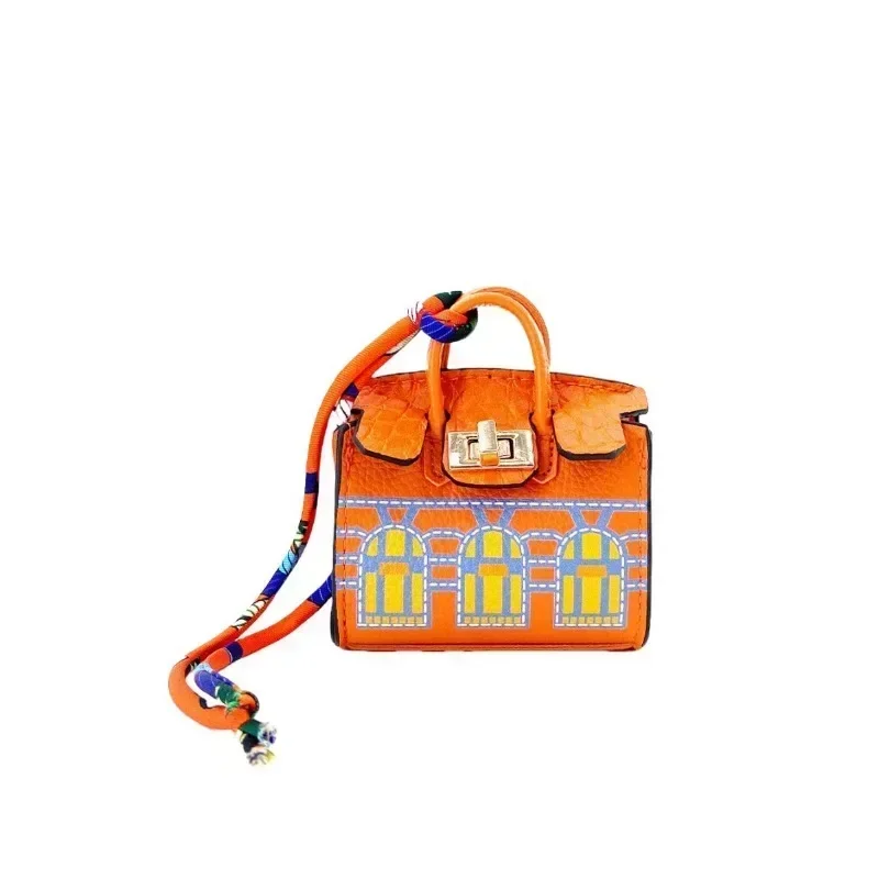 2024New Mini House Small Bag, Handheld, Portable, Hand Rope, Bluetooth Earphone Bag, Zero Wallet, Multi functional Small Bag