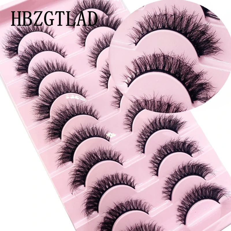 Wholesale 200/500/1000Pairs Natural 3D Mink False Eyelashes Makeup Fake Eye Lashes Fluffy Lashes Extension Eye Makeup Tools