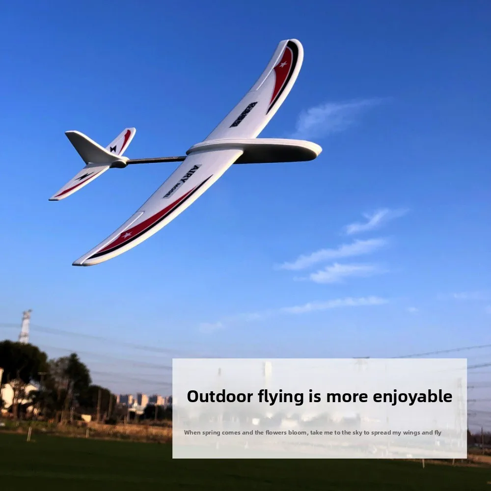 

New PP Foam Double Wing Airplane Popular Red&Blue Glider Hand Throw Plane Ligthweight EPP Bubble Plane for Outdoor