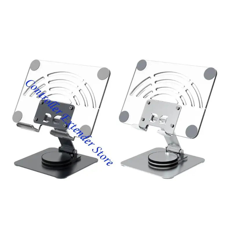 

N84B Ergonomic Tablet Holder Adjustable 360 degree Swivels Base Aluminum Stand For 12.9Inch Tablets