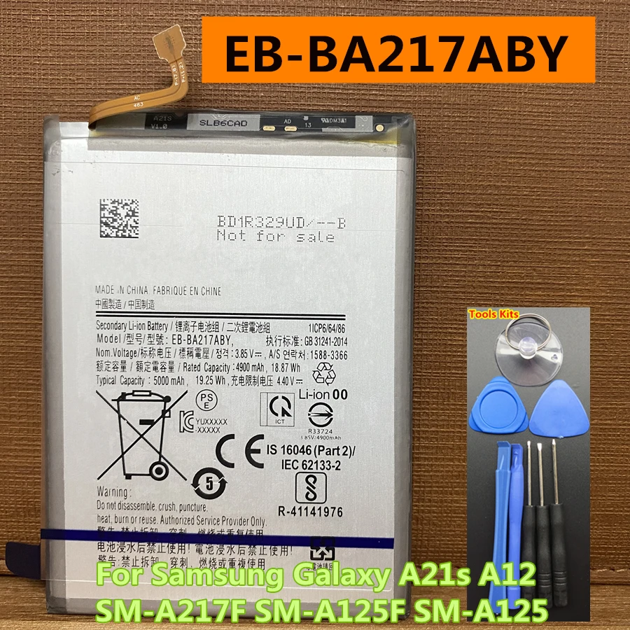 

Новая сменная батарея для телефона 5000 мАч EB-BA217ABY для Samsung Galaxy A21s SM-A217F / A12 SM-A125F SM-A125