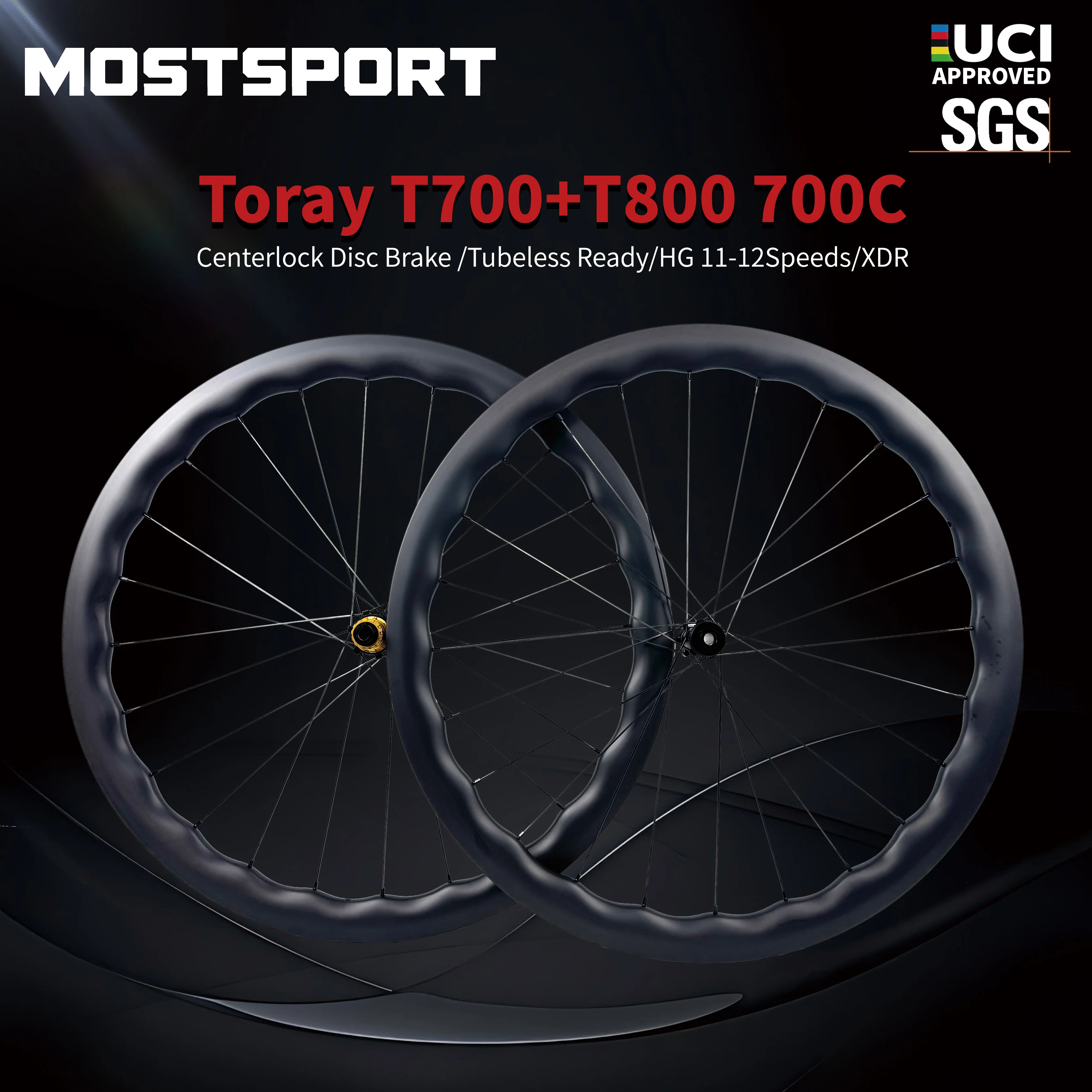 

700C Road Wave Дисковый тормоз Карбоновая колесная пара 45 мм Глубина 22 мм Внутренняя ширина 36T Ступица с трещоткой сверхлегкие аэроспицы