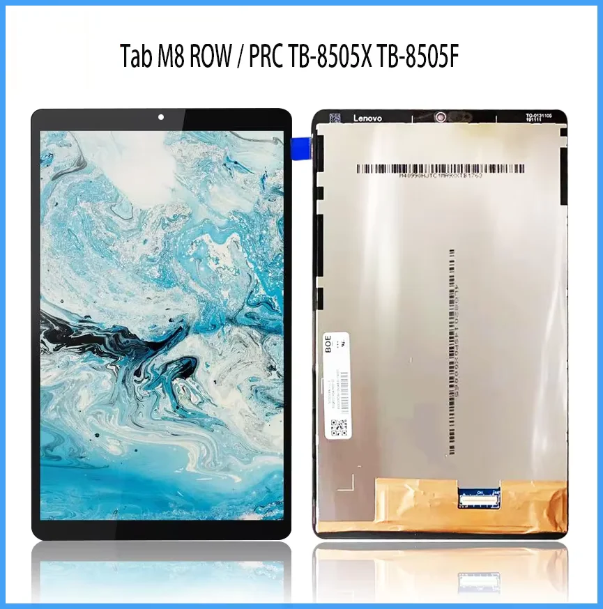 

Оригинальный Новый 8,0 дюймовый ЖК-дисплей для Lenovo Tab M8 HD PRC TB-8505X TB-8505, ЖК-дисплей с сенсорным экраном и дигитайзером в сборе