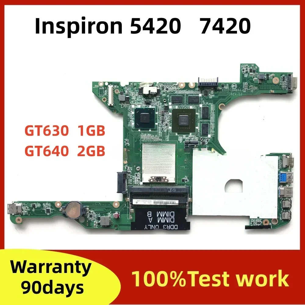 

DA0R08MB6E4 DA0R08MB6E2 for DELL Inspiron 5420 7420 laptop motherboard GT630M GT640M SLJ8C Testing work OK