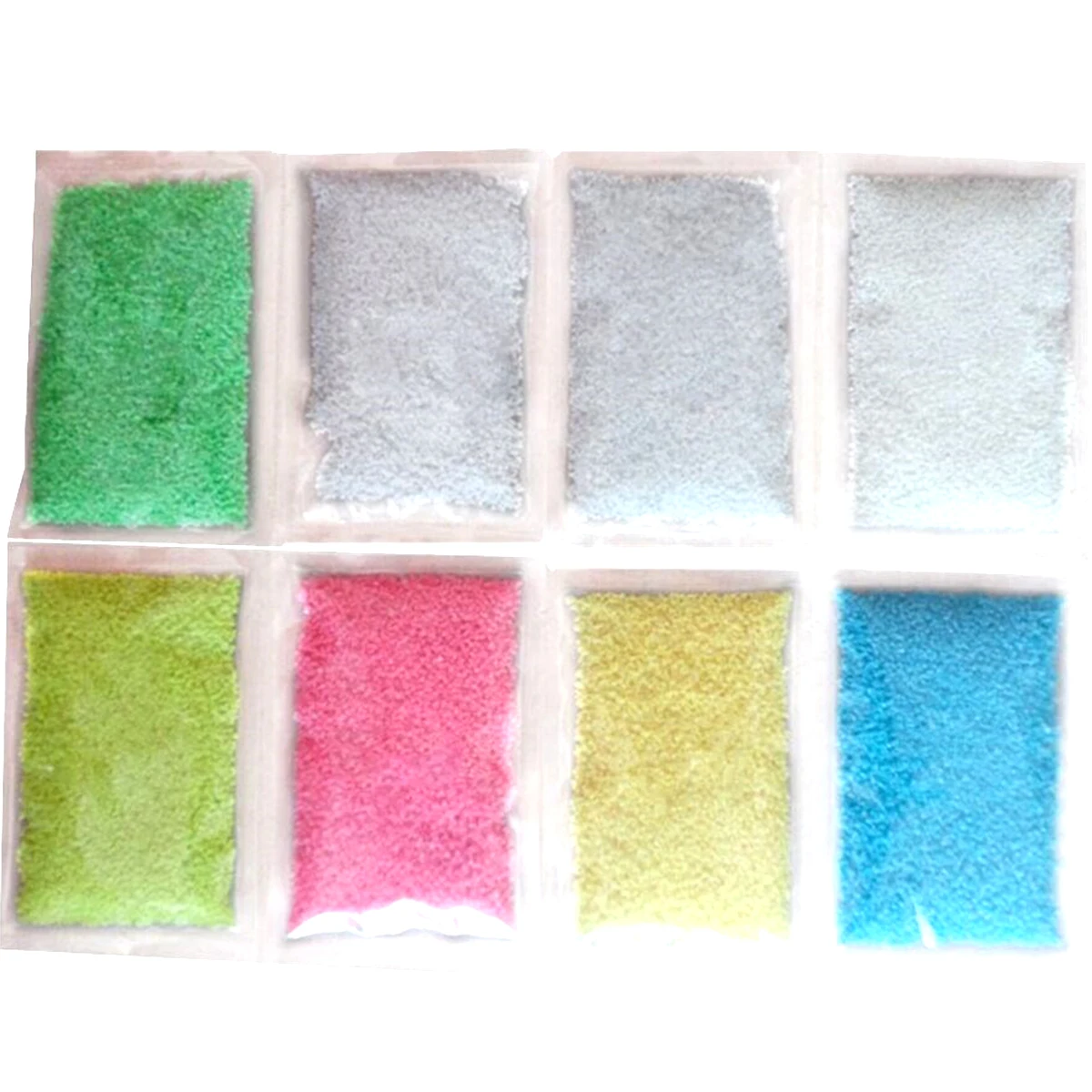 2pcs 20G Glow Sand Fluorescent Powder For Diy Luminous Nail Art Indoor Outdoor Decor Pool Water Sand Powder