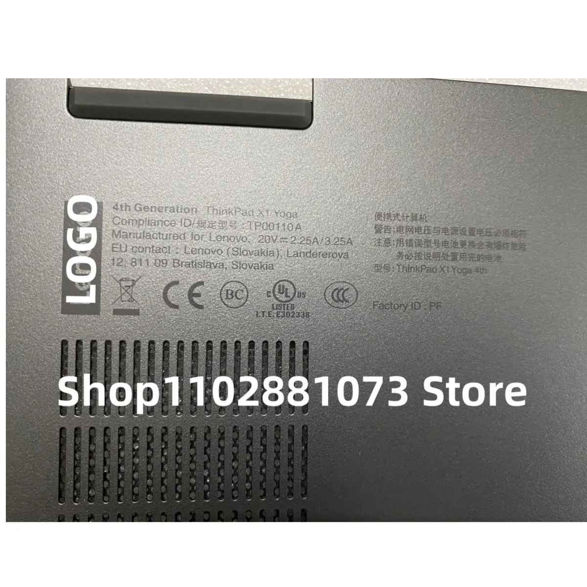 Imagem -02 - Original d Shell Base Capa Inferior Lenovo Thinkpad x1 Yoga 4ª Geração Laptop 5m10v24982 Novo e