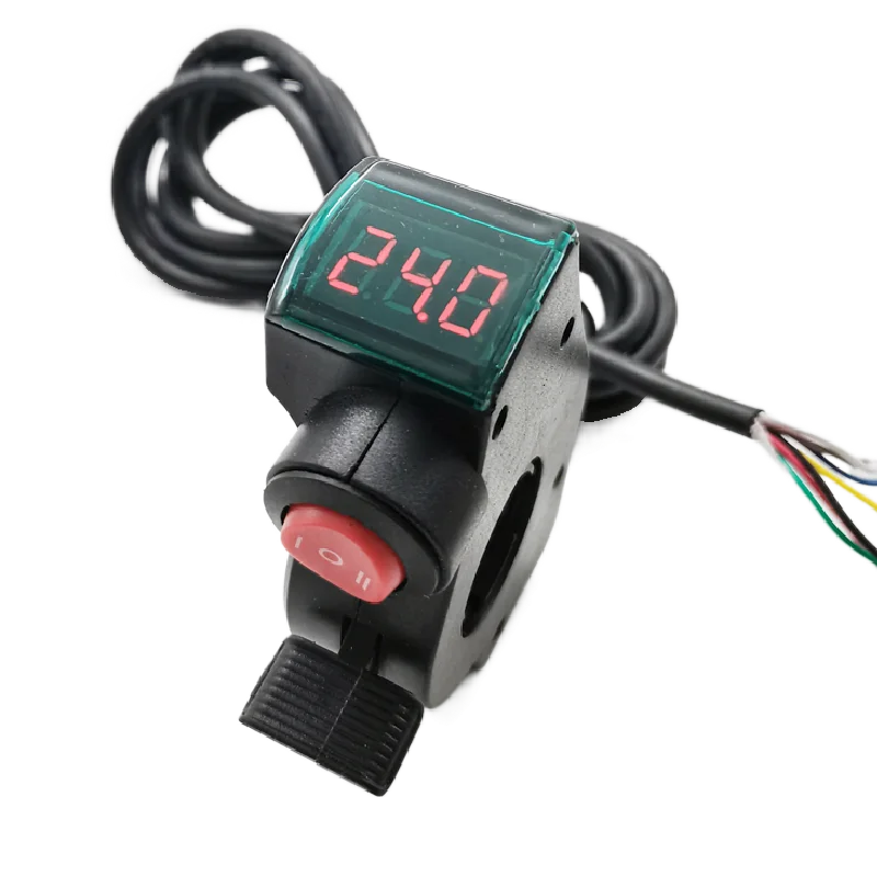 

0-99V voltage display in the middle finger throttle three speed switch electric vehicle accessories left and right hand universa