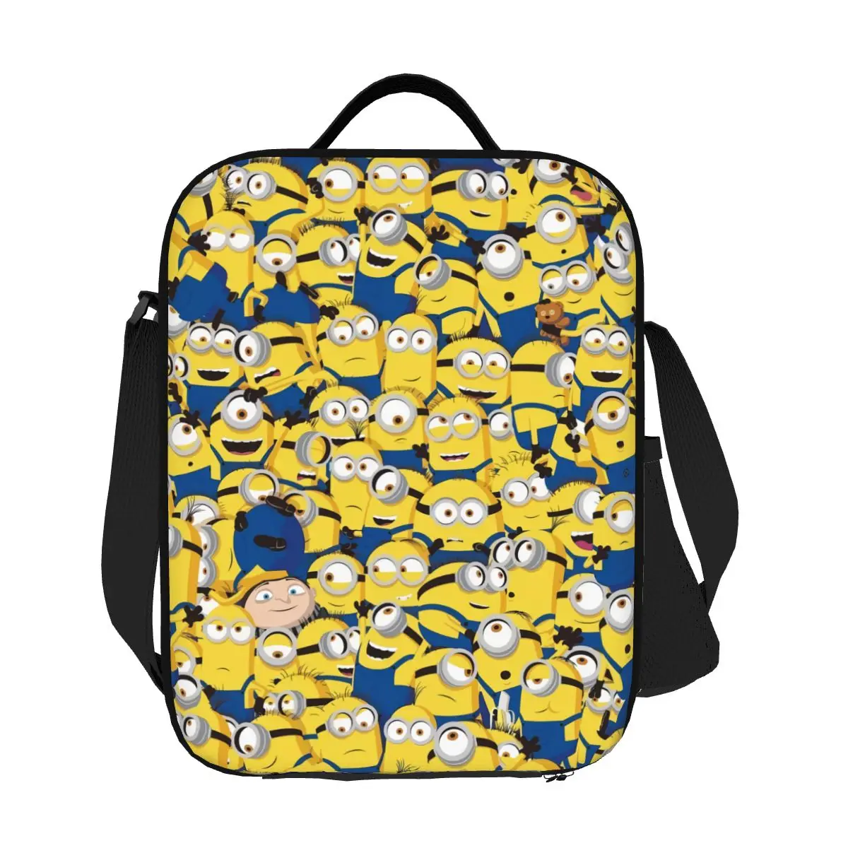 

Custom Cartoon Animation Minions Thermal Insulated Lunch Bag Women Resuable Lunch Container School Multifunction Bento Food Box