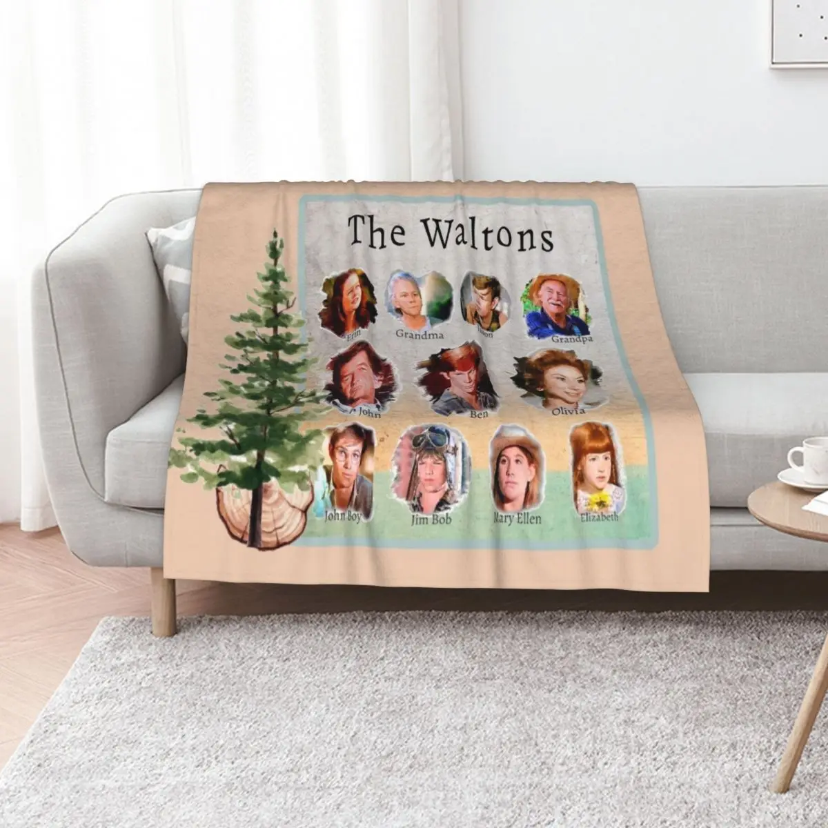 

The Waltons TV Show Throw Blanket warm winter Camping Bed covers Sofas Blankets