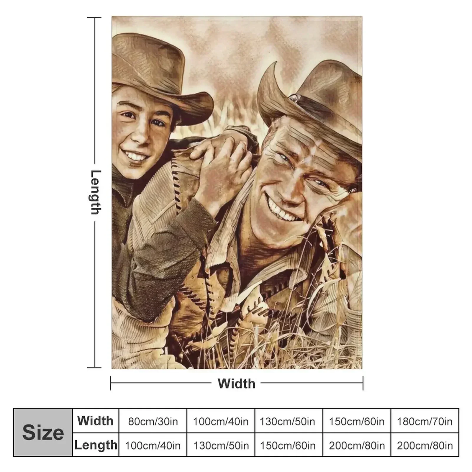 The Rifleman -- Home On The Range -- Coffee Throw Blanket Stuffeds Plaid on the sofa Hairys Bed linens Warm Blankets