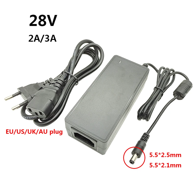 AC DC 28v 2a 3a Switching Power Supply 28v Source 28 Volt Power Supply Adapter 28 v Transformer 28v 3a 3 a UK AU US EU Plug