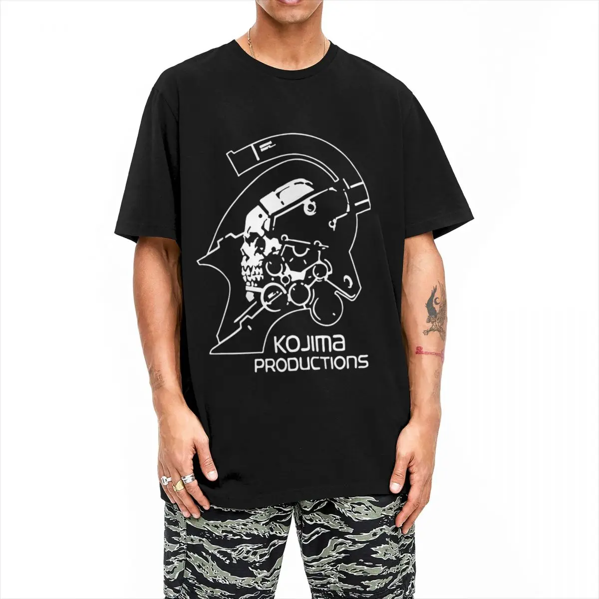 Metal Gear Kojima Productions T-Shirt Men Women MGS Hideo Kojima Death Stranding Cotton Tees O Neck T Shirts Printed Clothing