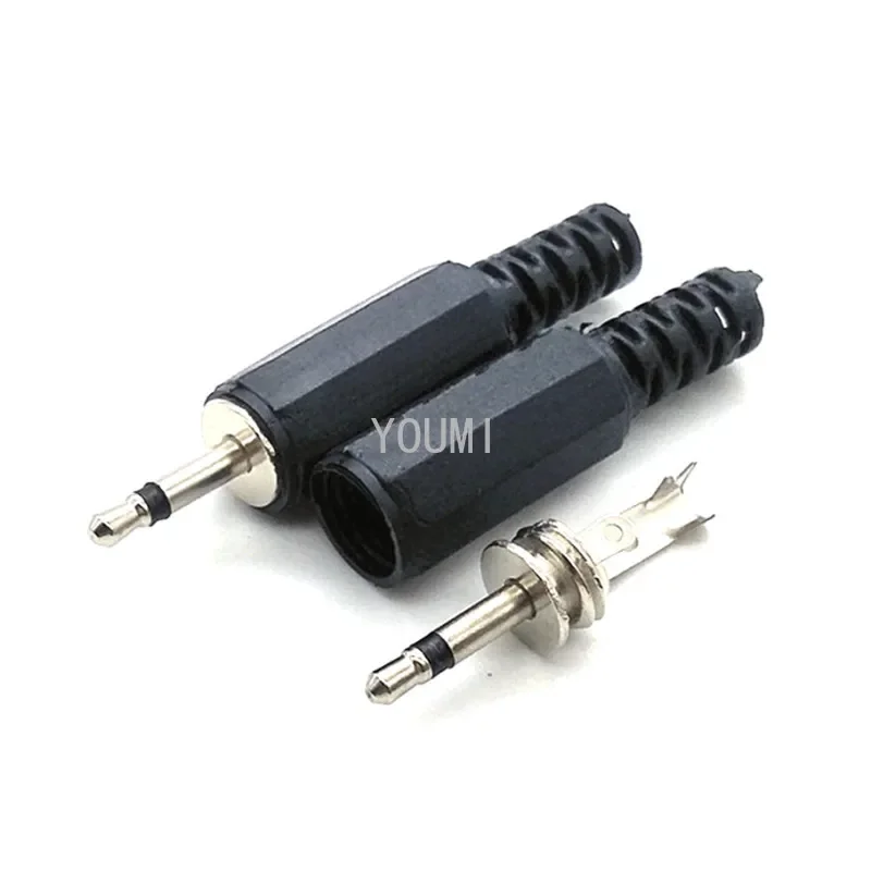 10pcs 3.5mm 2/3/4 Pole Mono Audio Connectors Jack Plug Headphone Male Adapter Jack Plug Male Jack Plug Wire Terminals L1